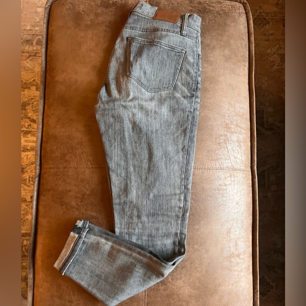 Madewell 9” High-Rise Skinny Jeans 26 Washed Black Grey Stretch